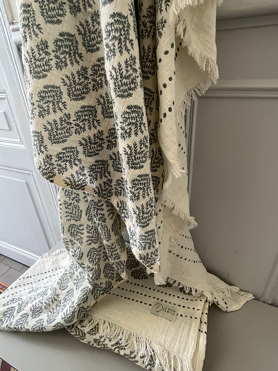 Stole Hand Block Printed