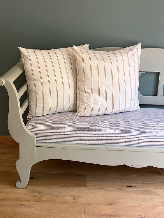 Cushion Cover Striped Khakhi