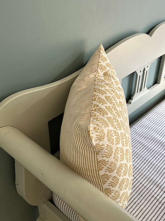Cushion Cover Fern Mustard