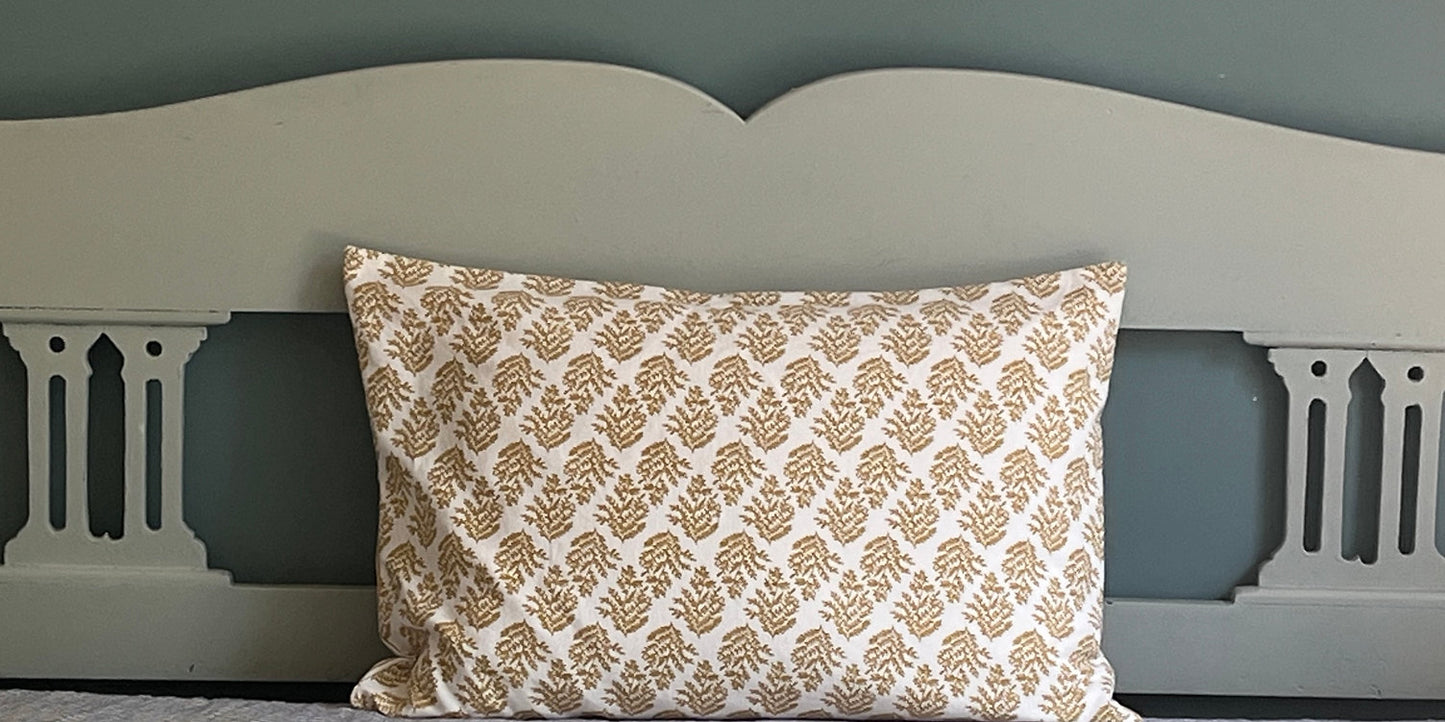 Cushion Cover Fern Mustard