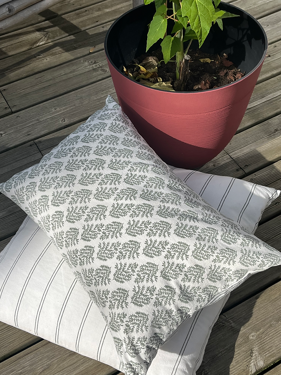 Cushion Cover Fern Khakhi