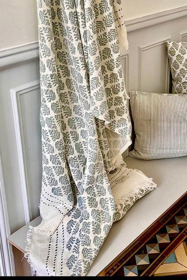 Stole Hand Block Printed