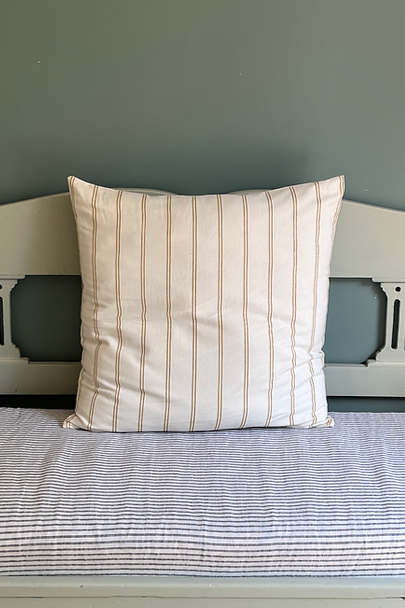 Cushion Cover Striped Khakhi