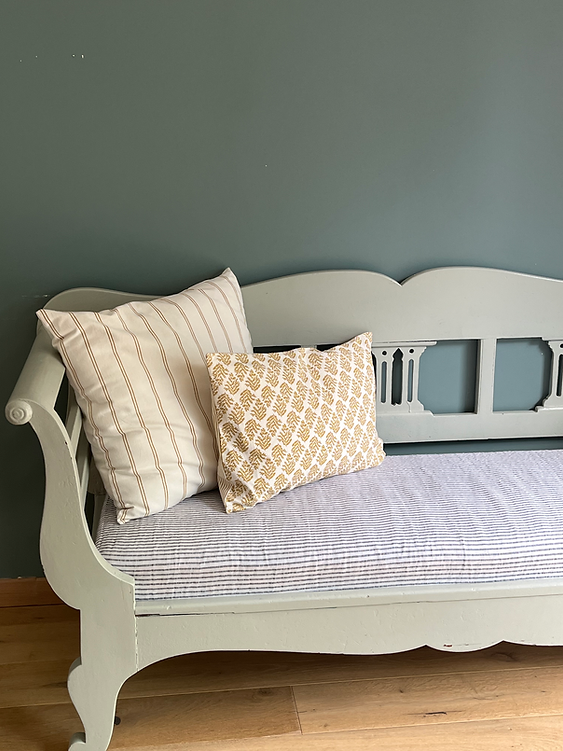 Cushion Cover Striped Khakhi