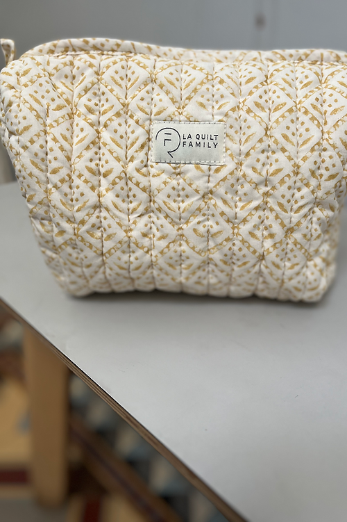 Pouch Floral Mustard