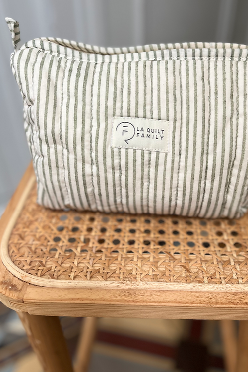Pouch Striped Green