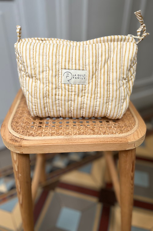 Pouch Striped Mustard